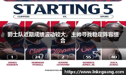 爵士队近期成绩波动较大，主帅寻找稳定阵容组合